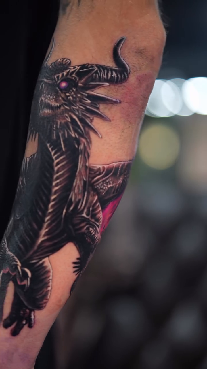 Tattoo by @pyramidofink β dark_realism, black_and_grey