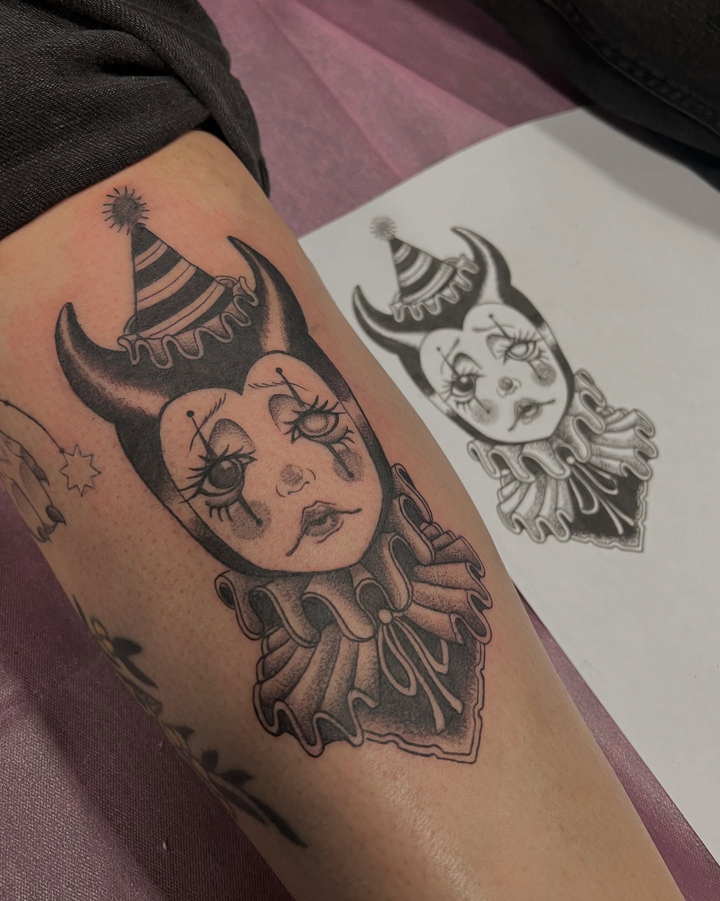 Tattoo by @katrina_oke — black_and_grey