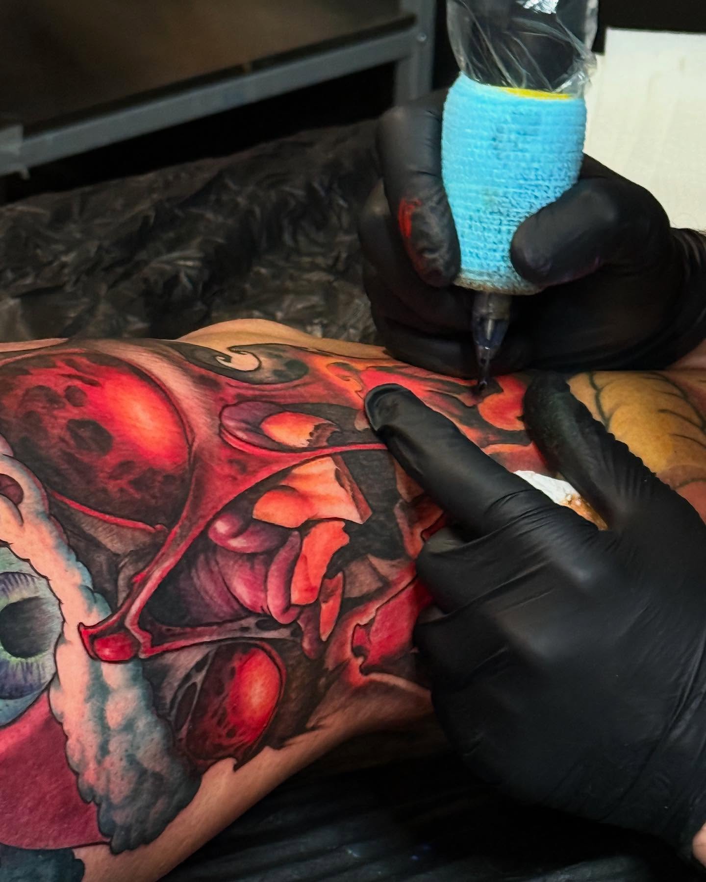 Tattoo by @jessesmithtattoos — realism, dark_realism