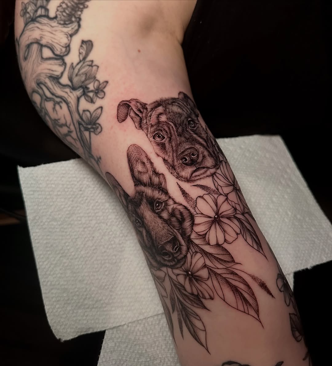 Tattoo by @gailtattoos — realism, black_and_grey