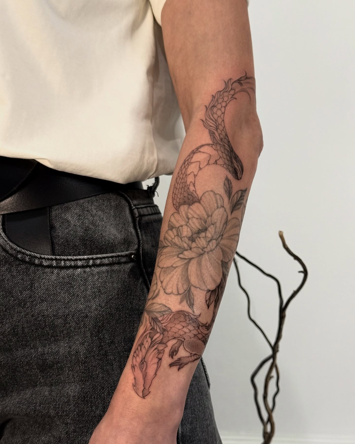 Tattoo by @pakhanova — black_and_grey