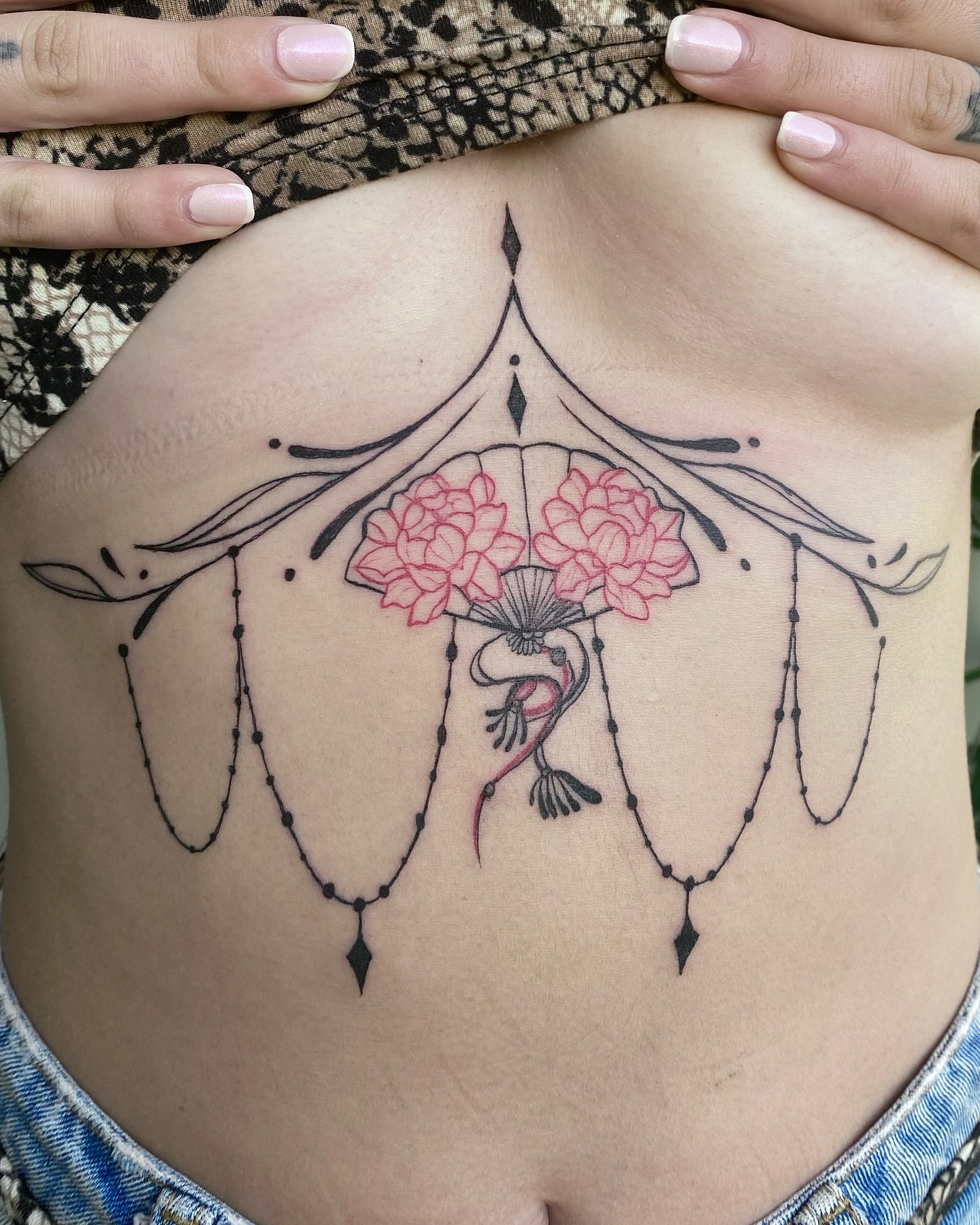 Tattoo by @skins_aj — dotwork, geometric