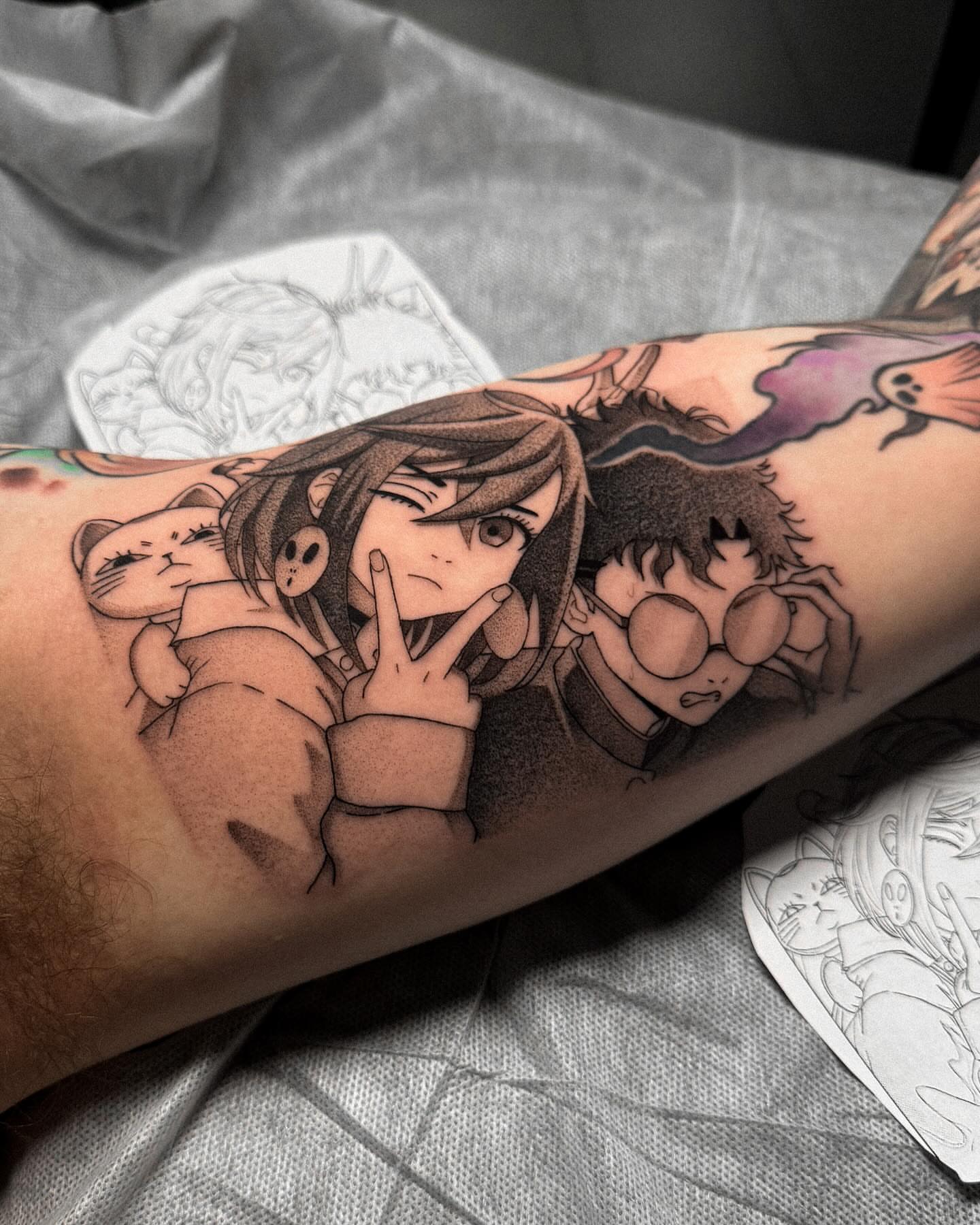 Tattoo by @yakir.tattooer — anime, realism