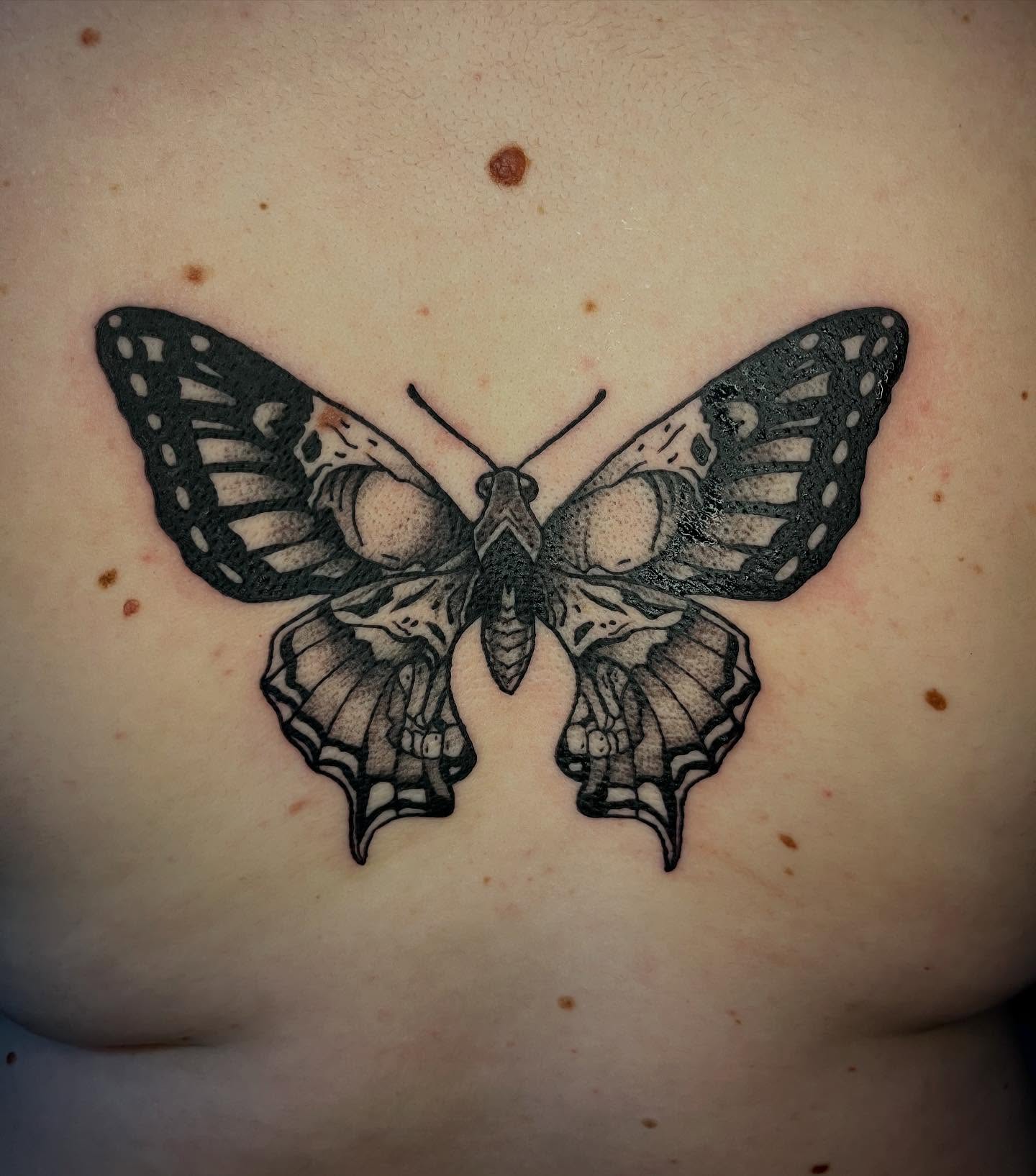 Tattoo by @maggieatattoo — dotwork
