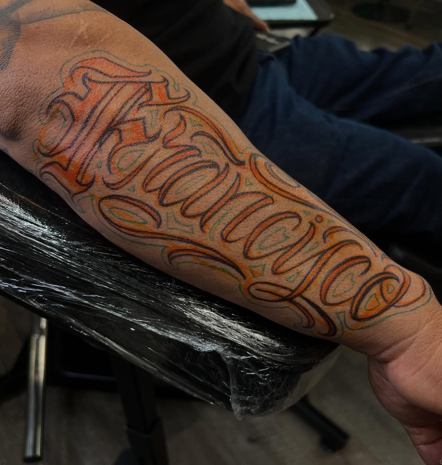 Tattoo by @niz_carrillo — lettering_script