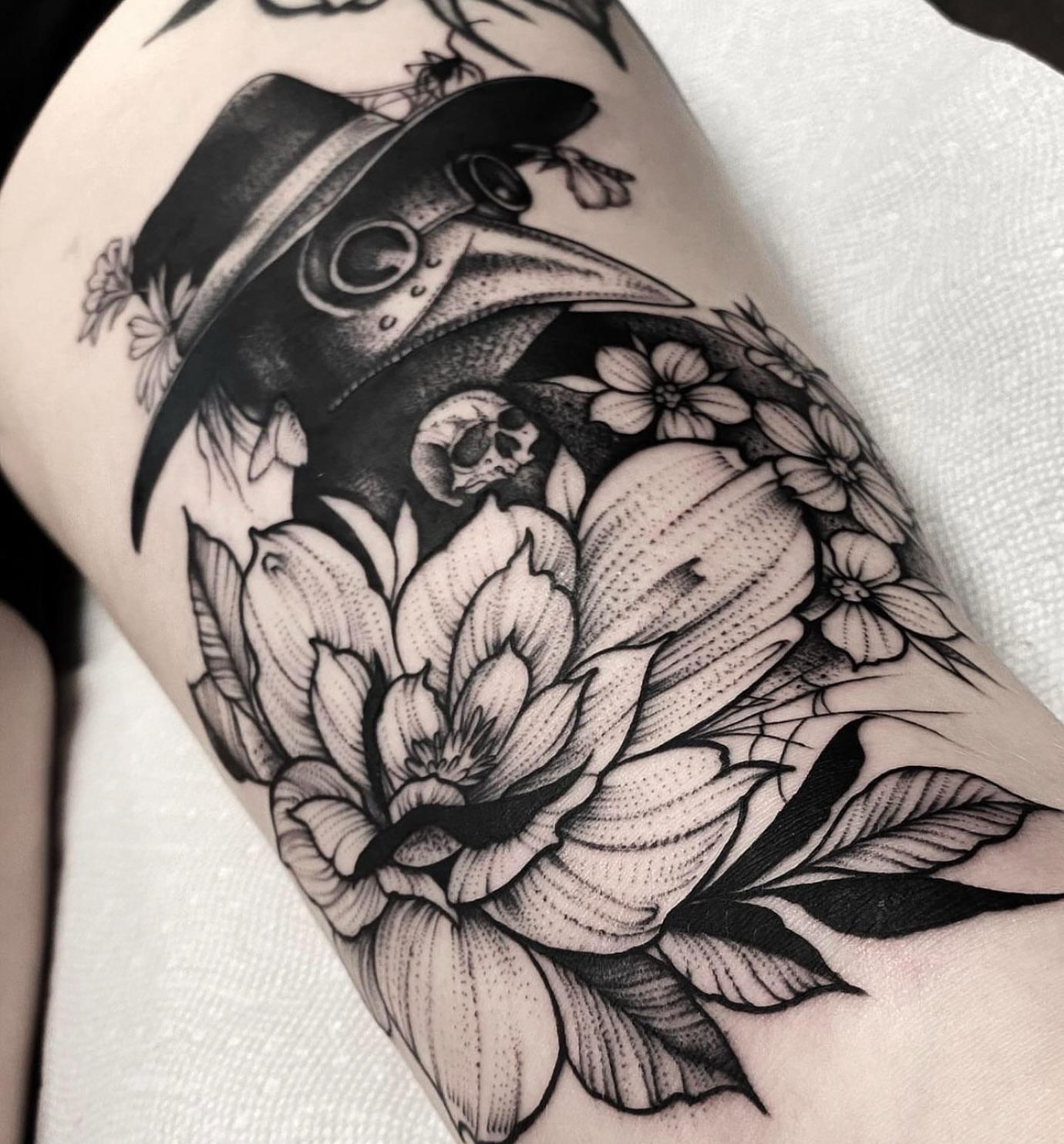 Tattoo by @finelineperception — black_and_grey, realism