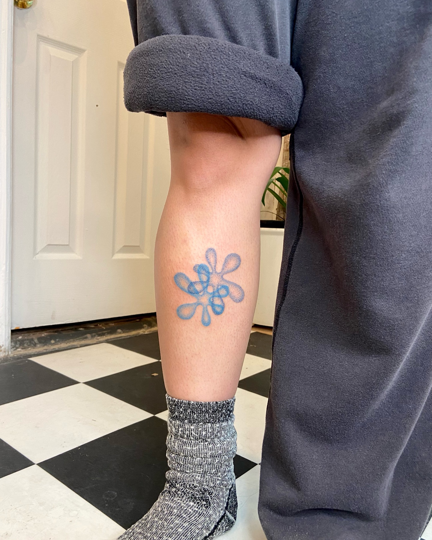 Tattoo by @mano_blue — dotwork