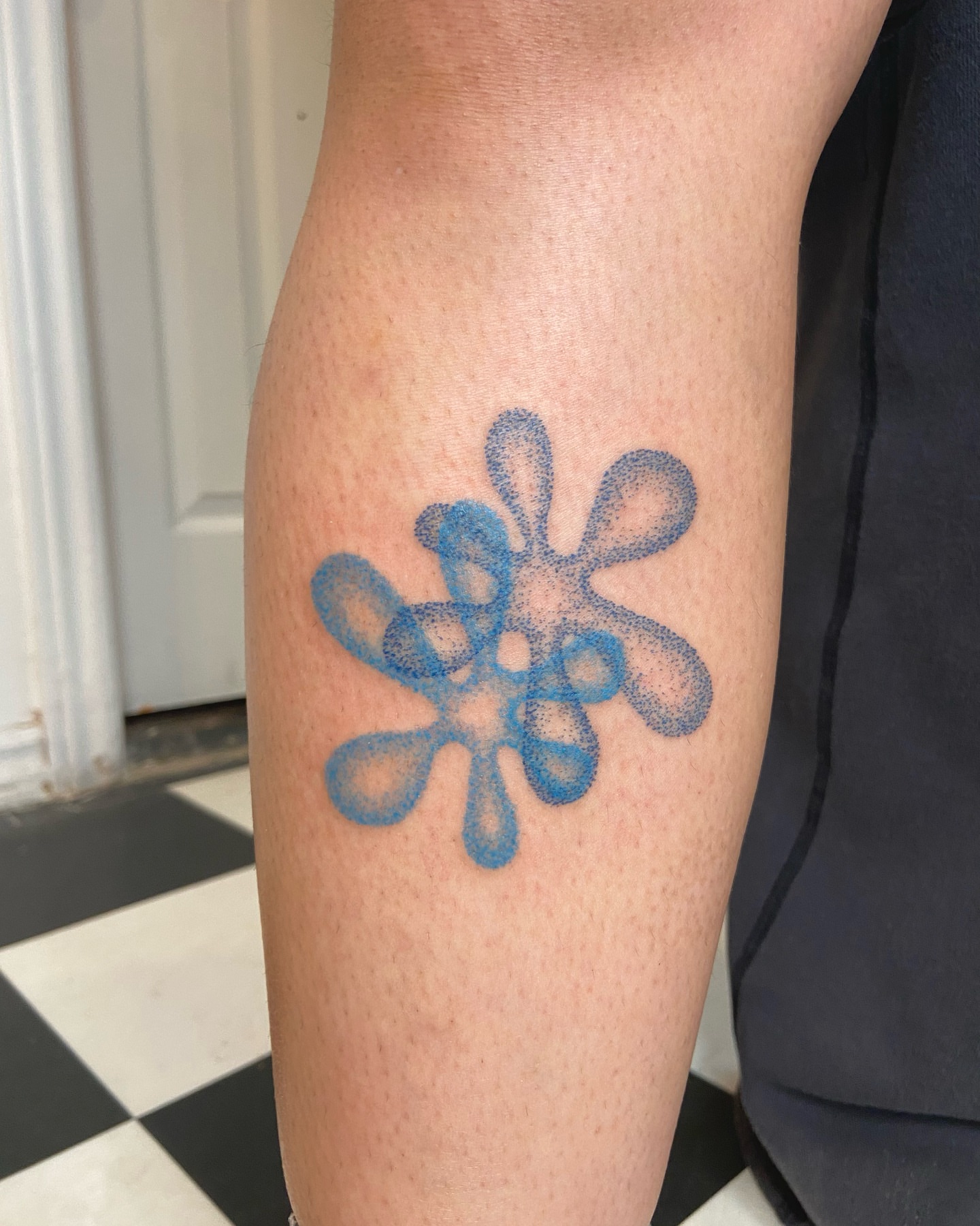 Tattoo by @mano_blue — dotwork