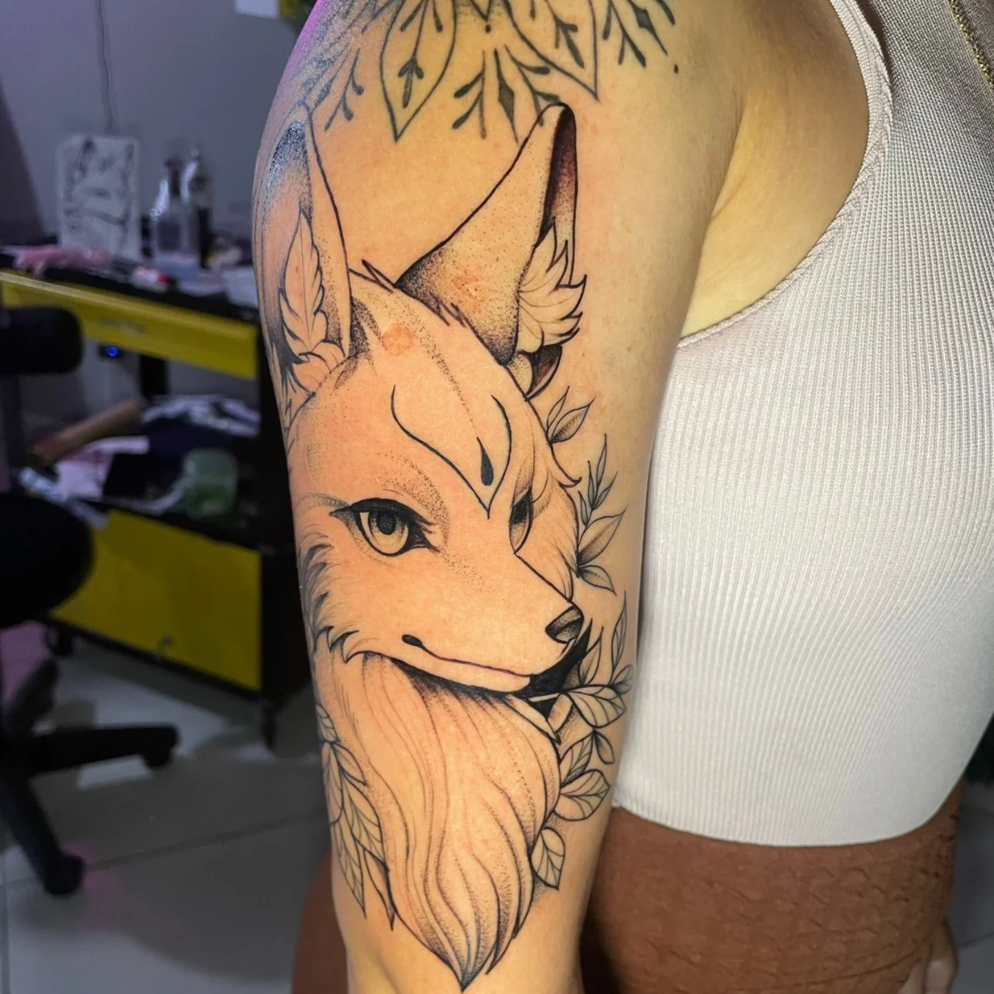 Fox dotwork tattoo on the forearm by ๐๐ช๐ฝ๐ฑ๐ ๐๐ฒ๐ป๐ต ๐ฃ๐ช๐ฝ๐ฝ๐ธ๐ธ