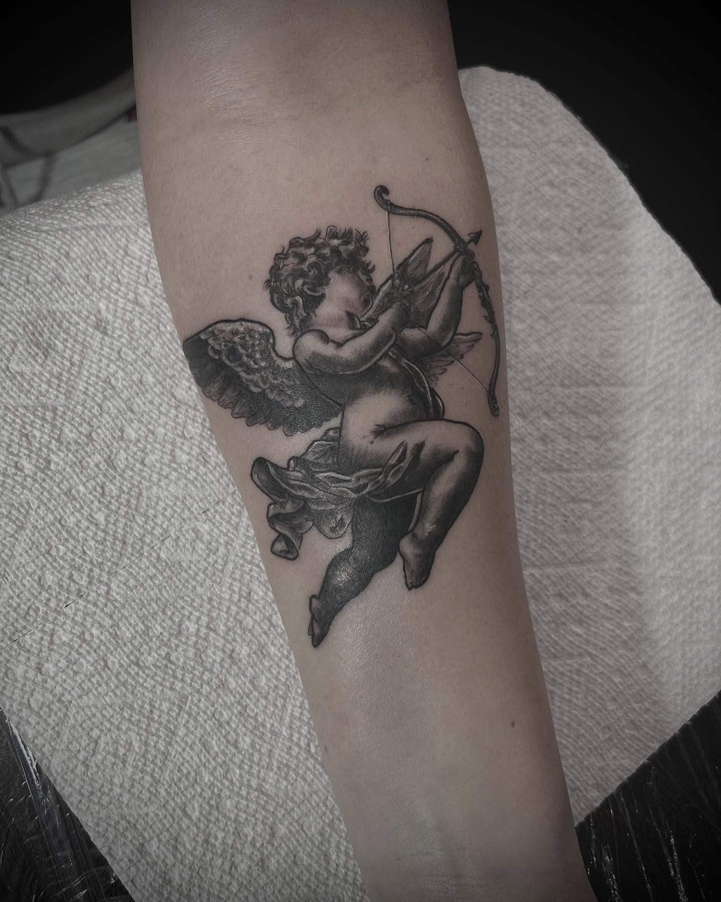 Tattoo by @joshshawtattoos — black_and_grey