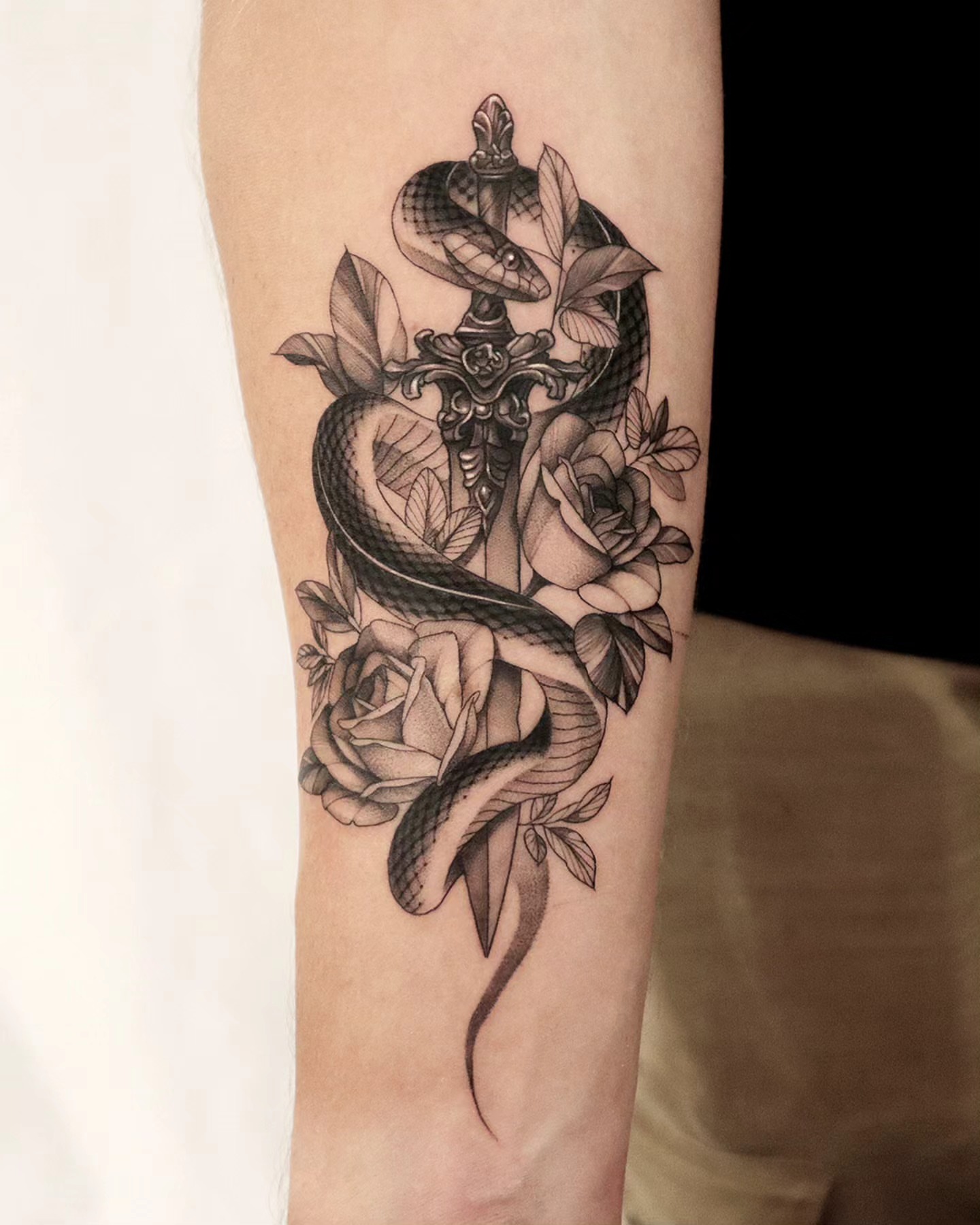 Tattoo by @ejintatt — black_and_grey, realism