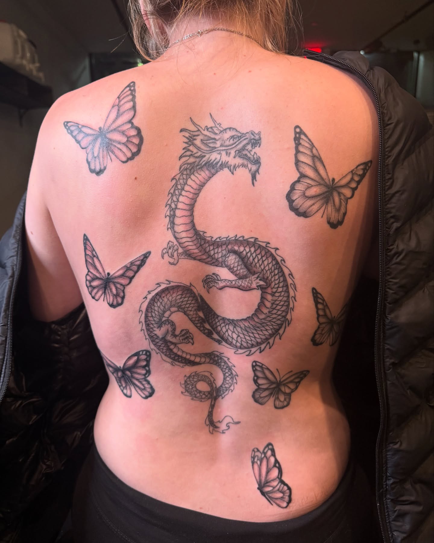 Tattoo by @kreidler_inks — black_and_grey