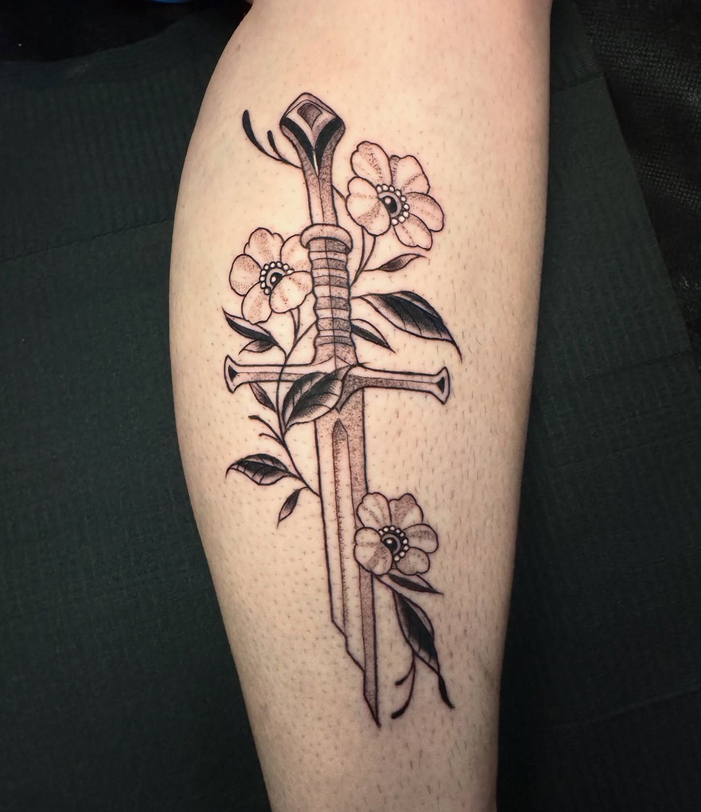 Tattoo by @kasey_may_tattoos — black_and_grey