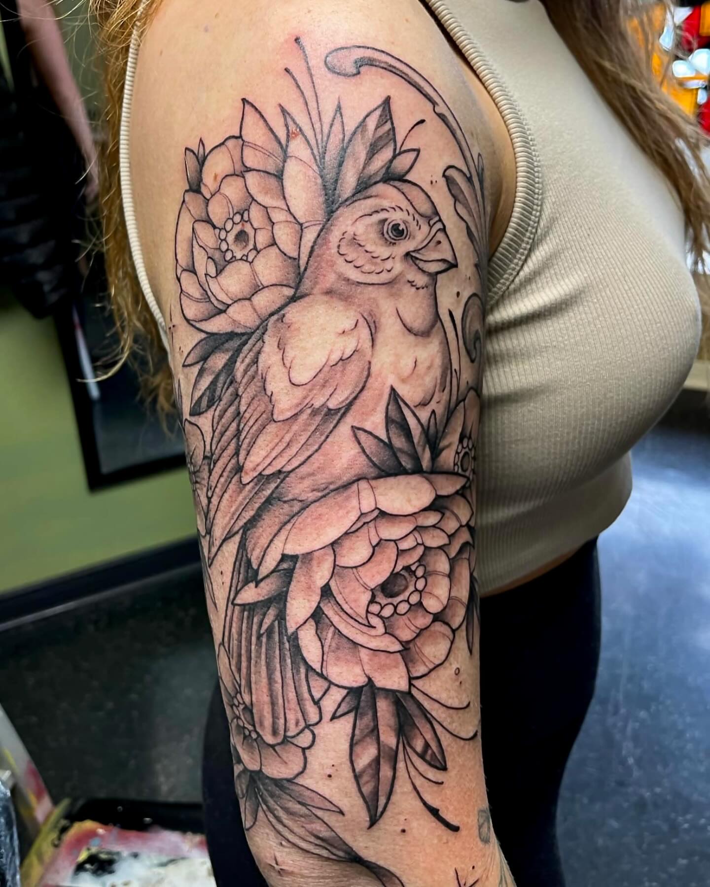 Tattoo by @mharristattoos — black_and_grey