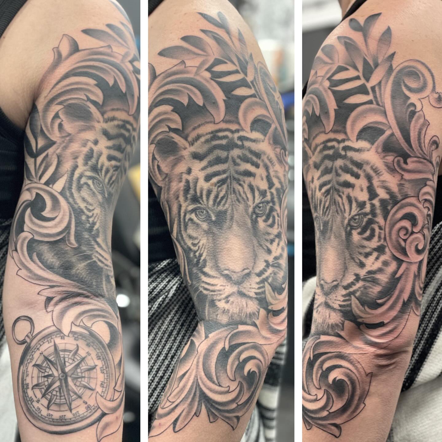 Tiger realism tattoo on the forearm by ๐ณ๐๐๐๐ข ๐ต๐๐๐๐๐๐