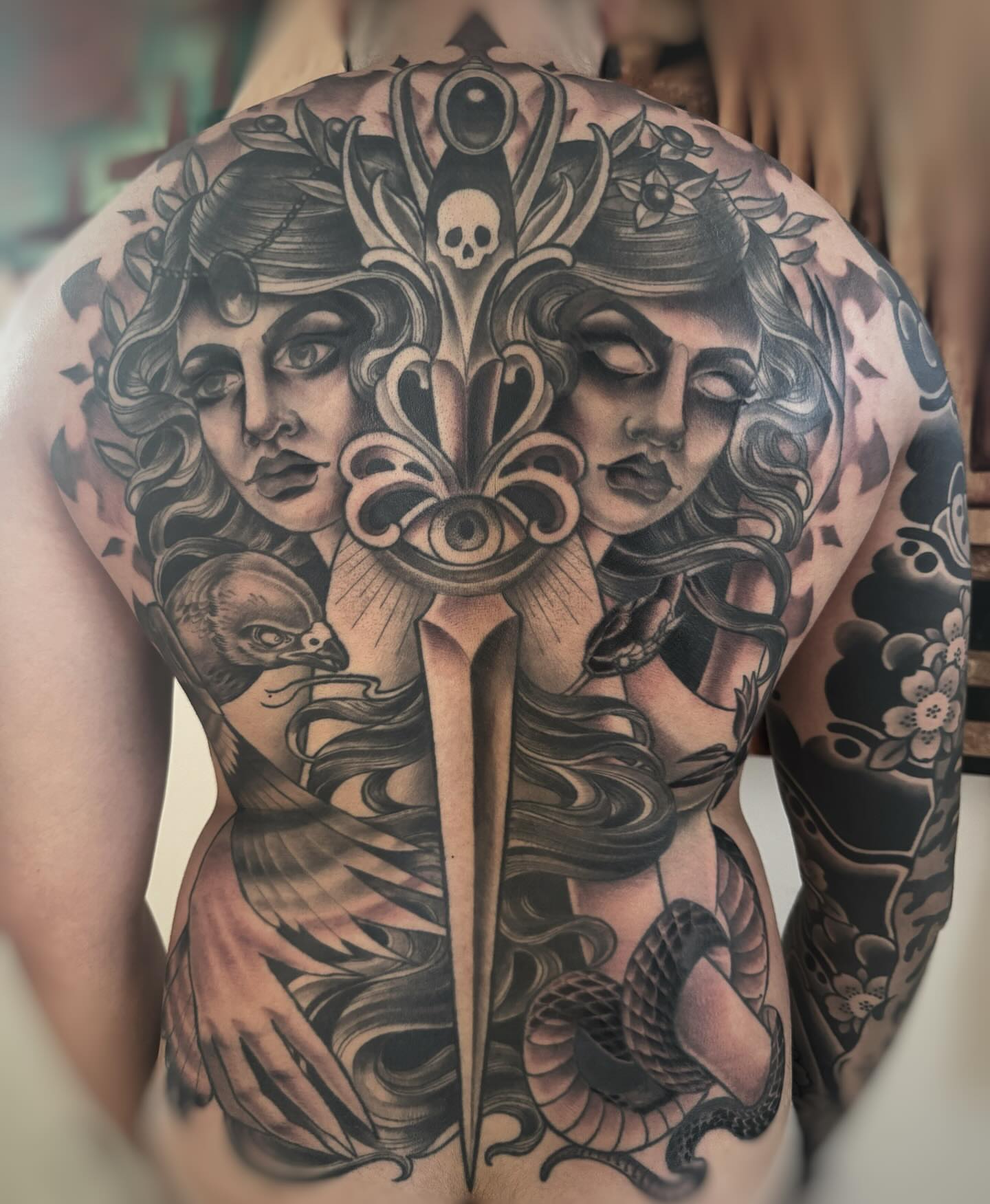 Tattoo by @chanimurat — black_and_grey, realism