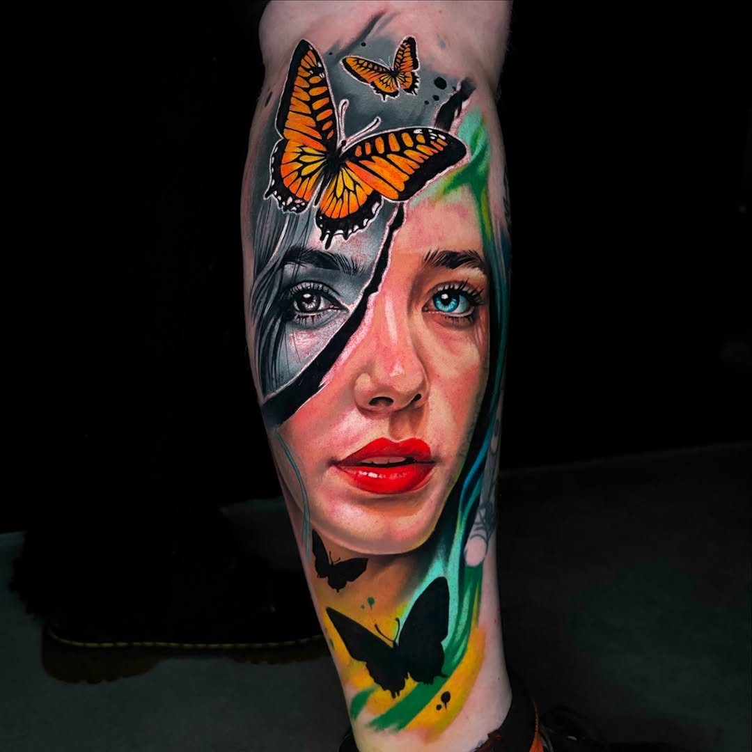 Tattoo by @kamil_inki β realism, trash_polka