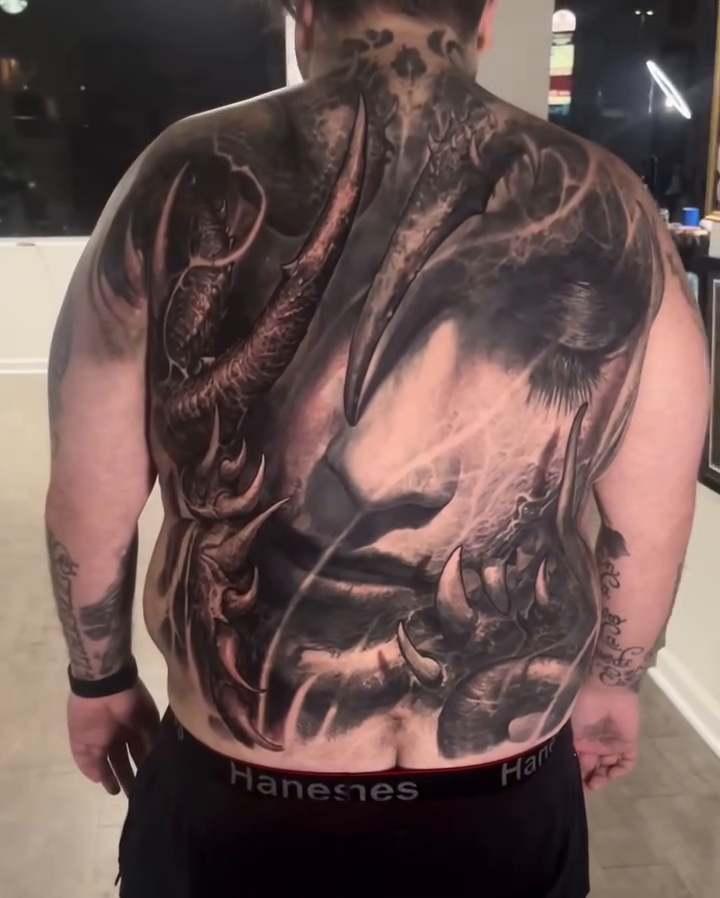 Tattoo by @robbylatos — realism, black_and_grey