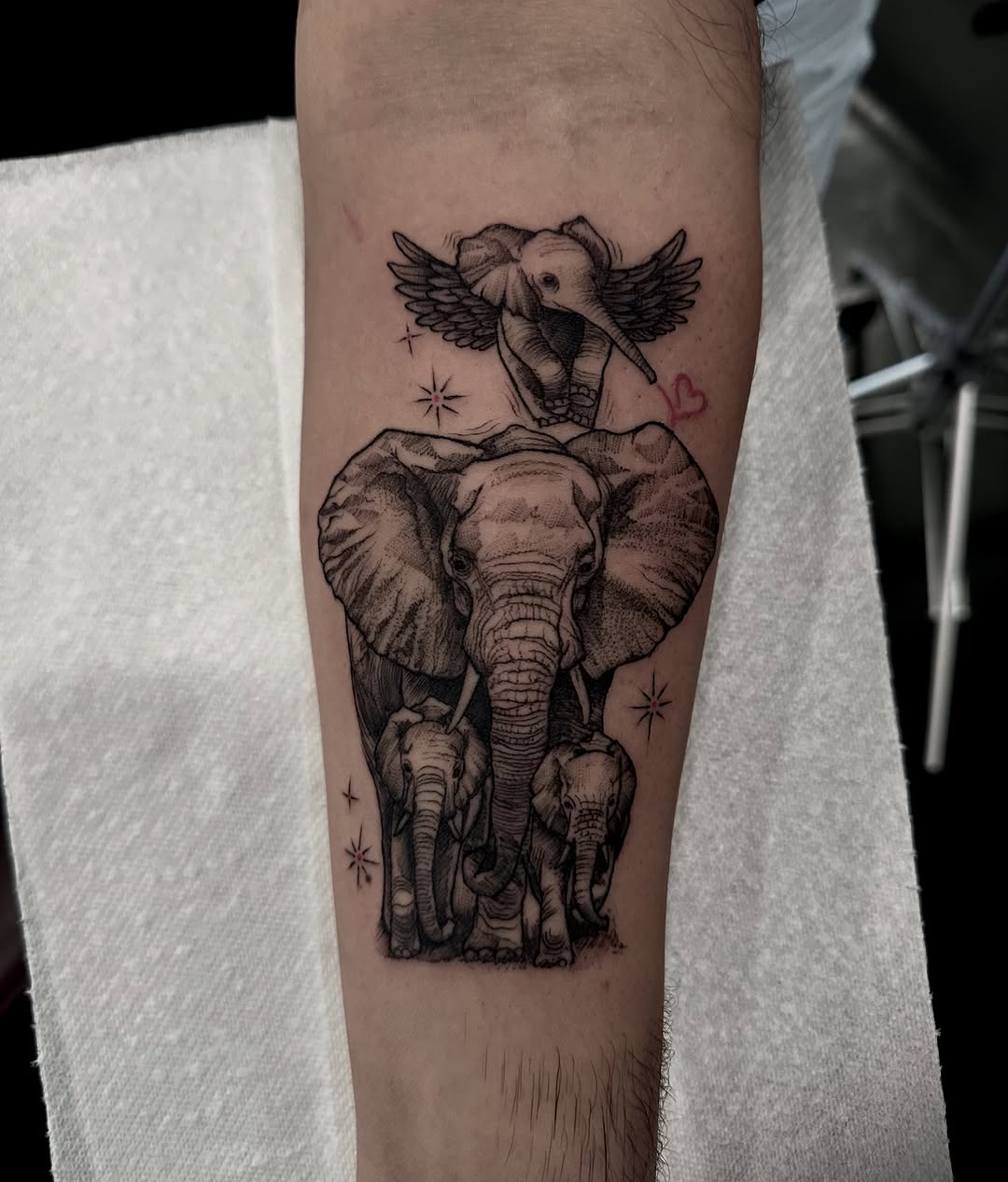 Tattoo by @dayana_tattooartist — realism, dotwork