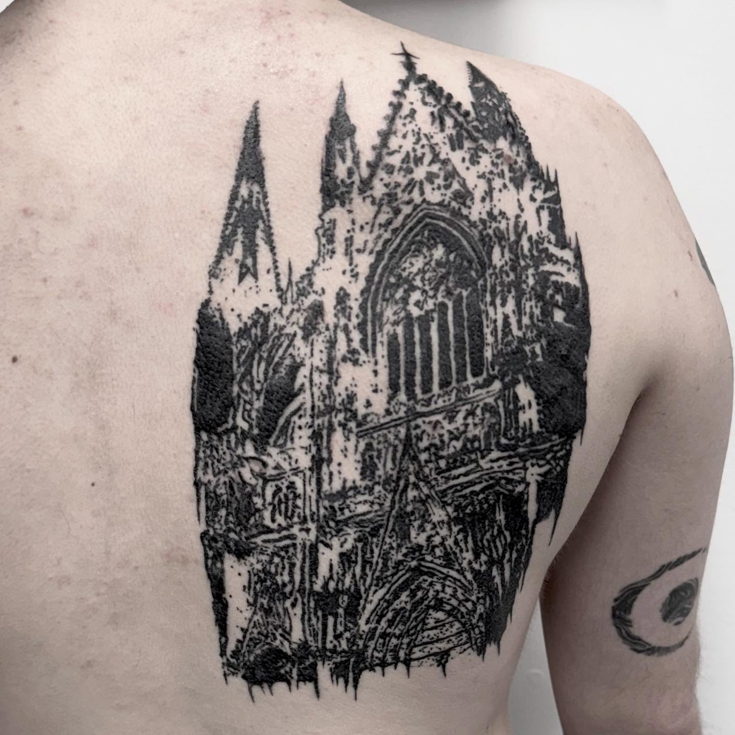 Tattoo by @gutsandink — black_and_grey