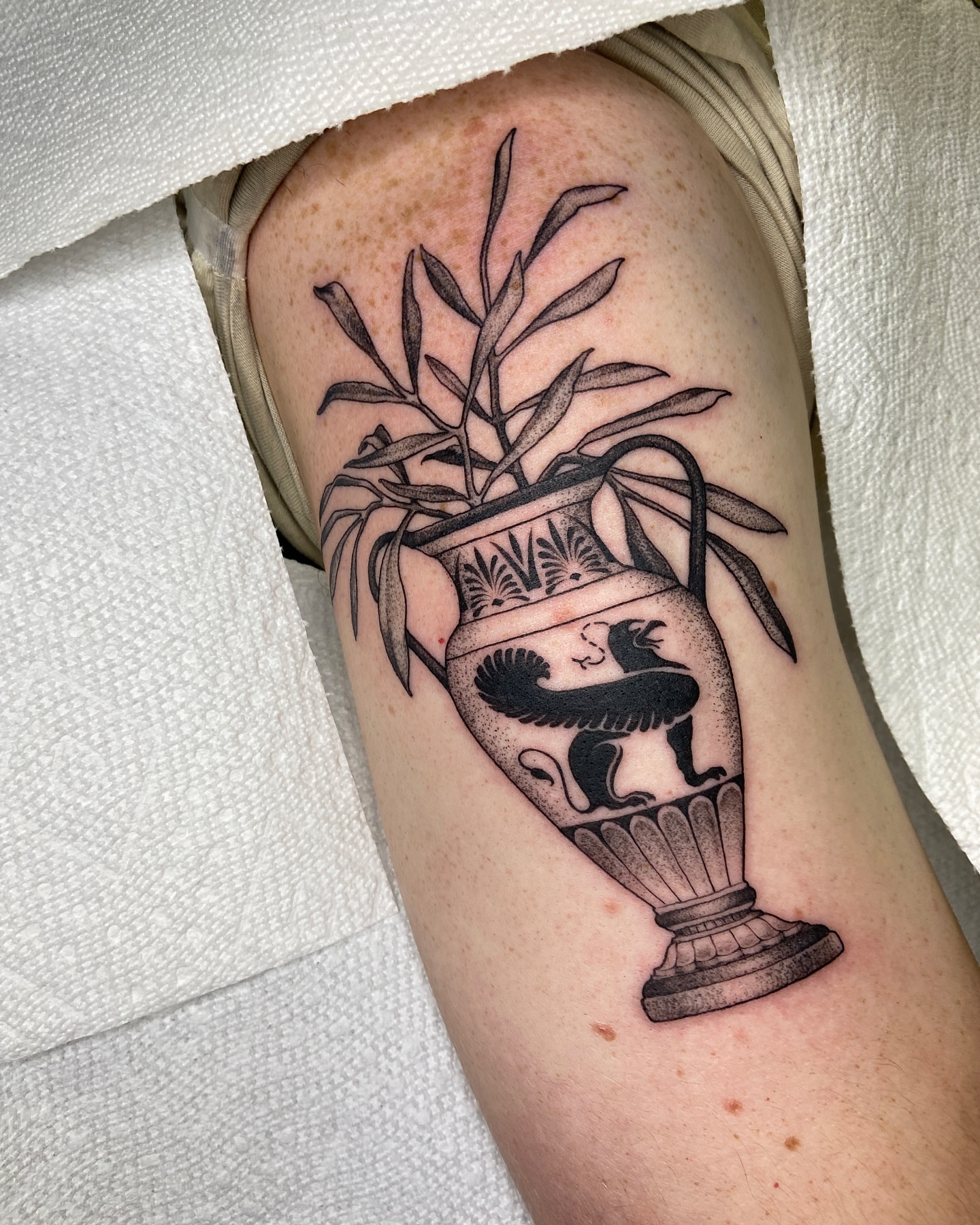 Tattoo by @blairrydell — black_and_grey