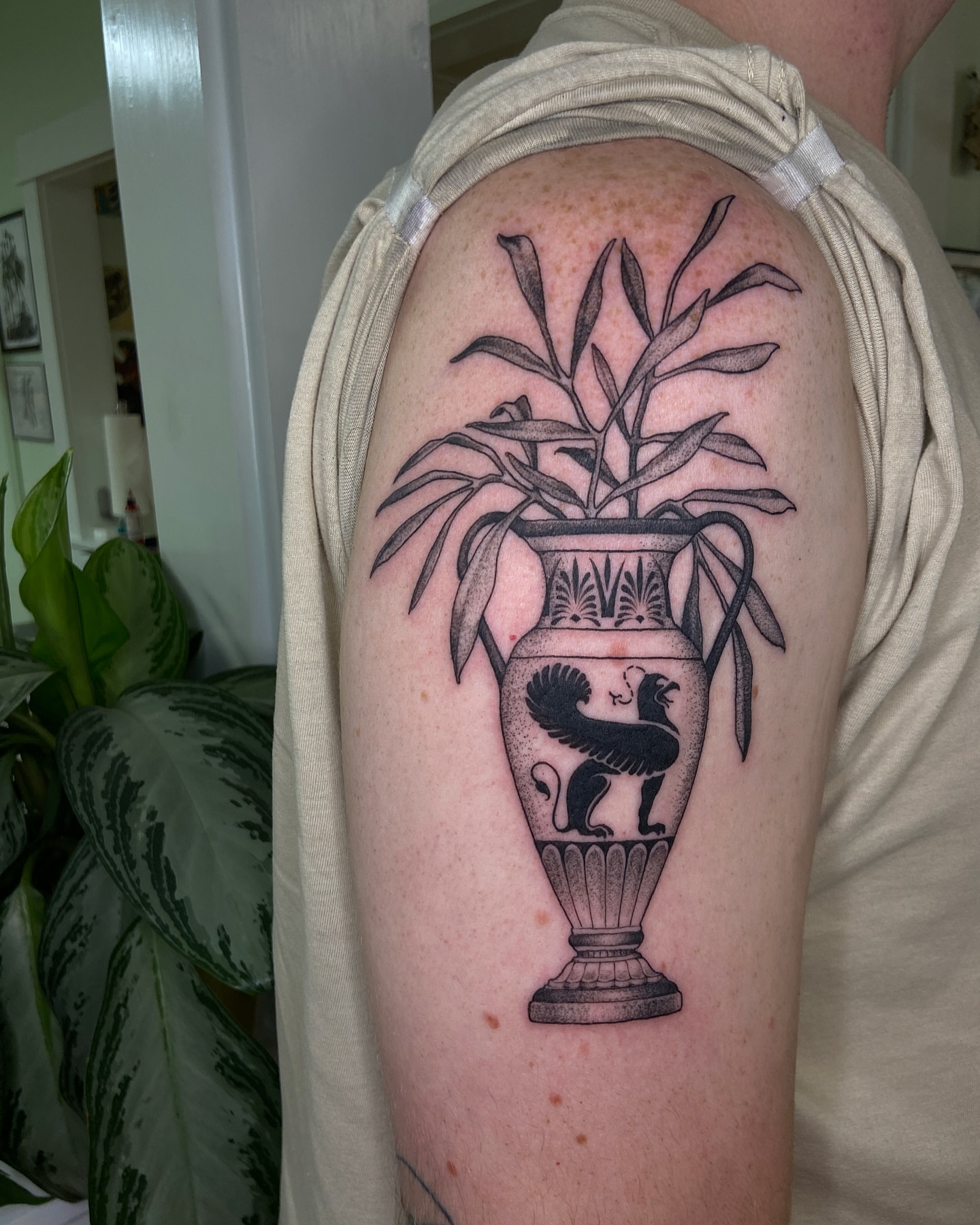 Tattoo by @blairrydell — black_and_grey