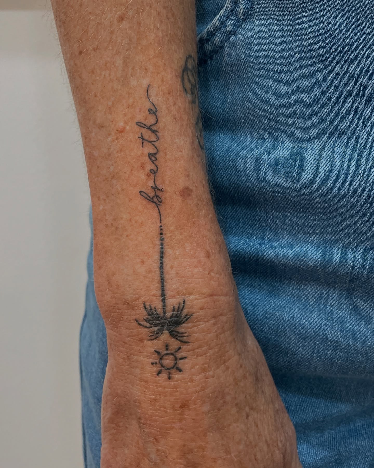 Tattoo by @titsfortatt — lettering_script