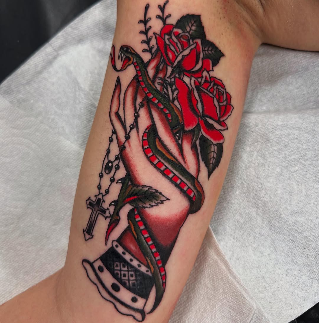 Tattoo by @davidevanstattoos — american_traditional, neo_traditional