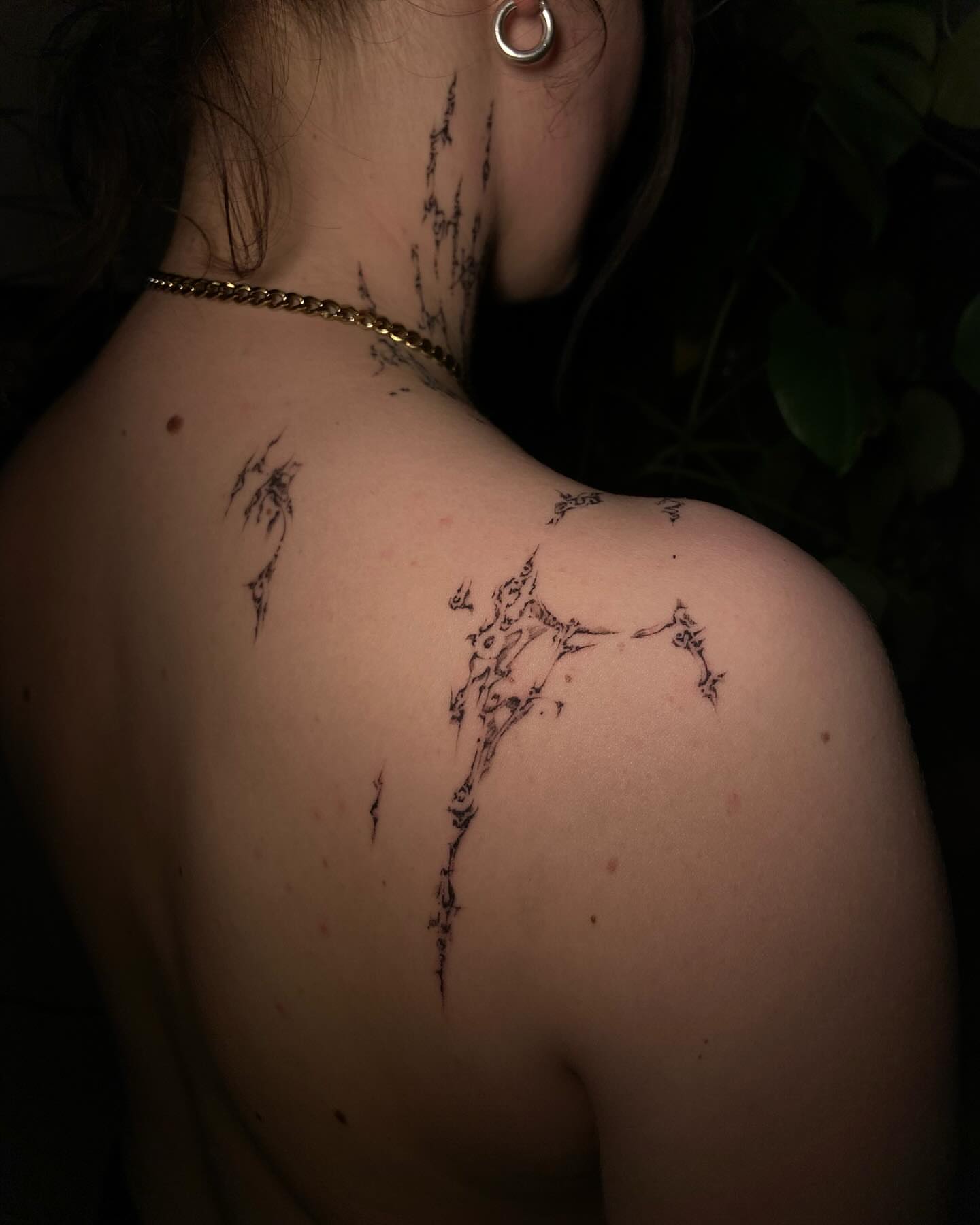 Tattoo by @orbritual — dotwork