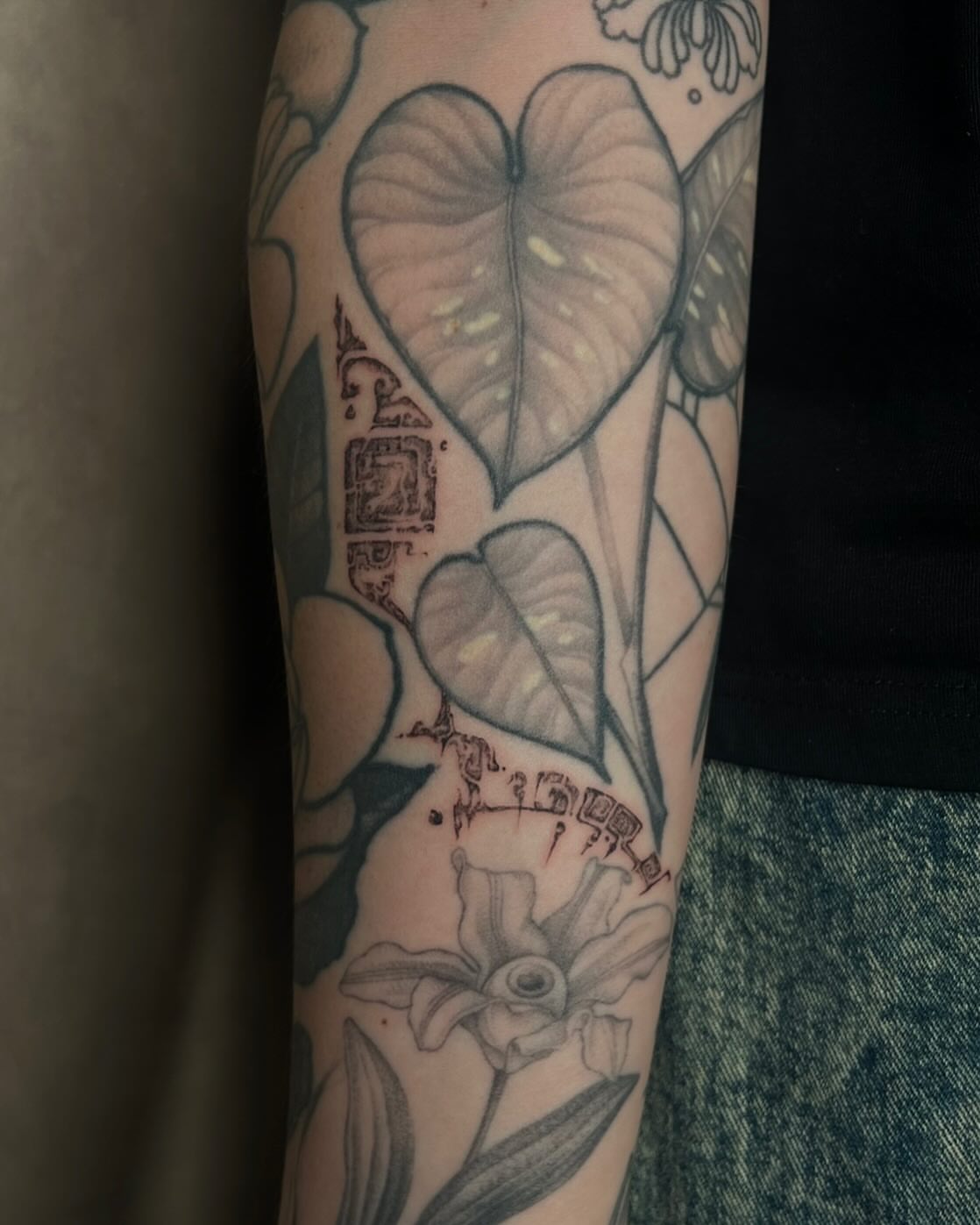 Tattoo by @orbritual — black_and_grey, realism