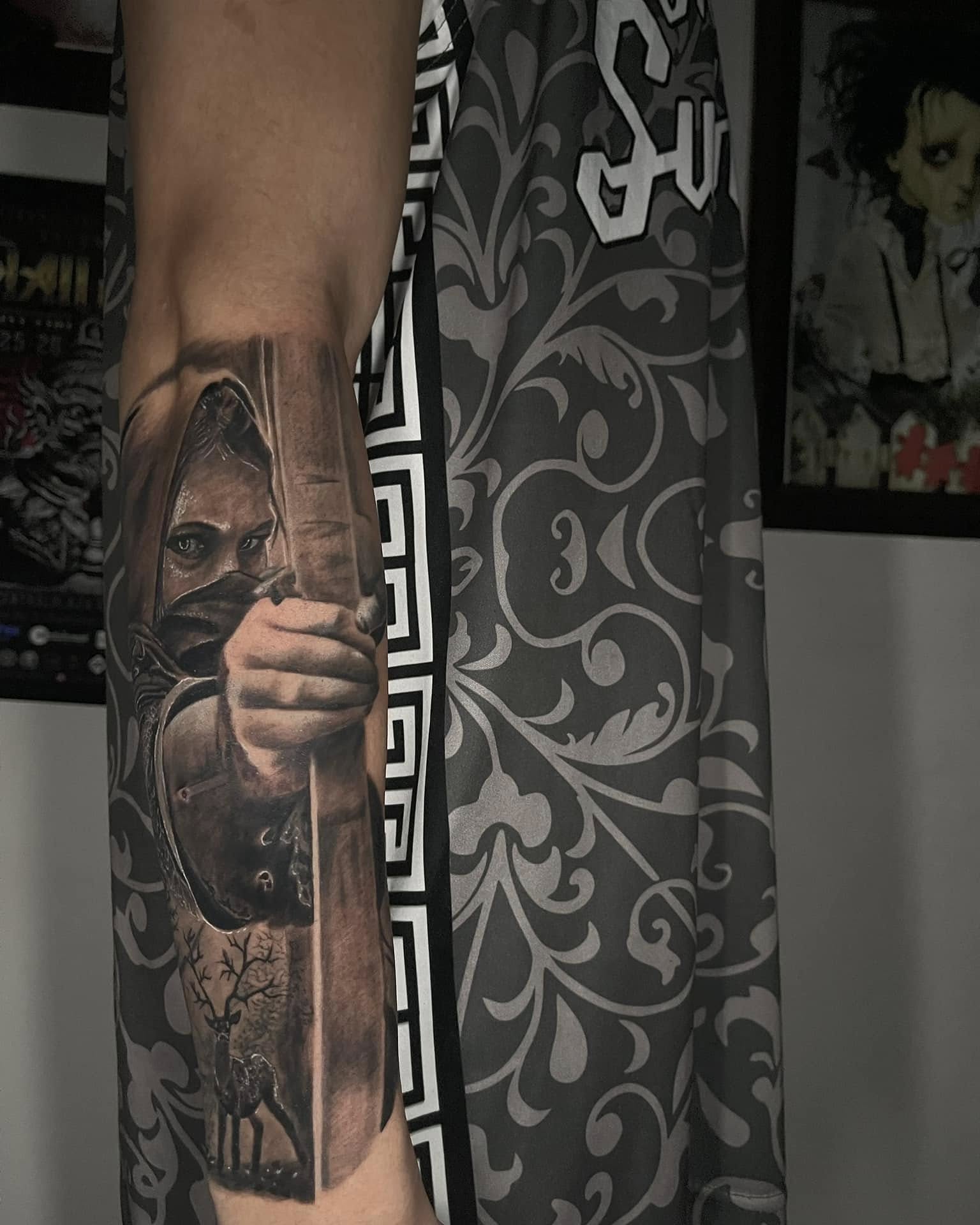 Tattoo by @saintstatts — realism, dark_realism