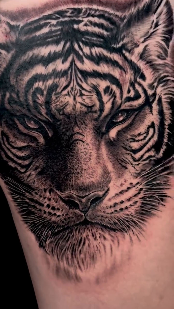 Tattoo by @tattoo_katie — realism, black_and_grey