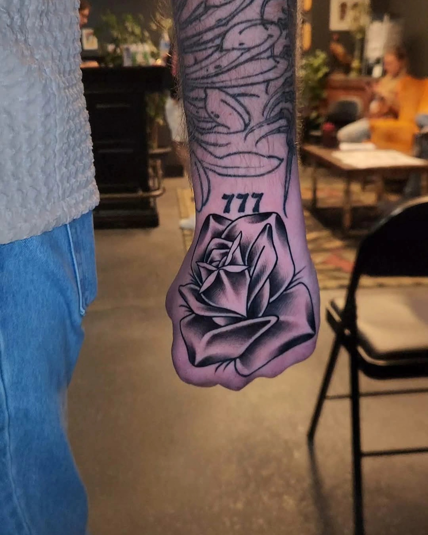 Rose black and grey tattoo on the forearm by ⚔️ Shane ⚔️