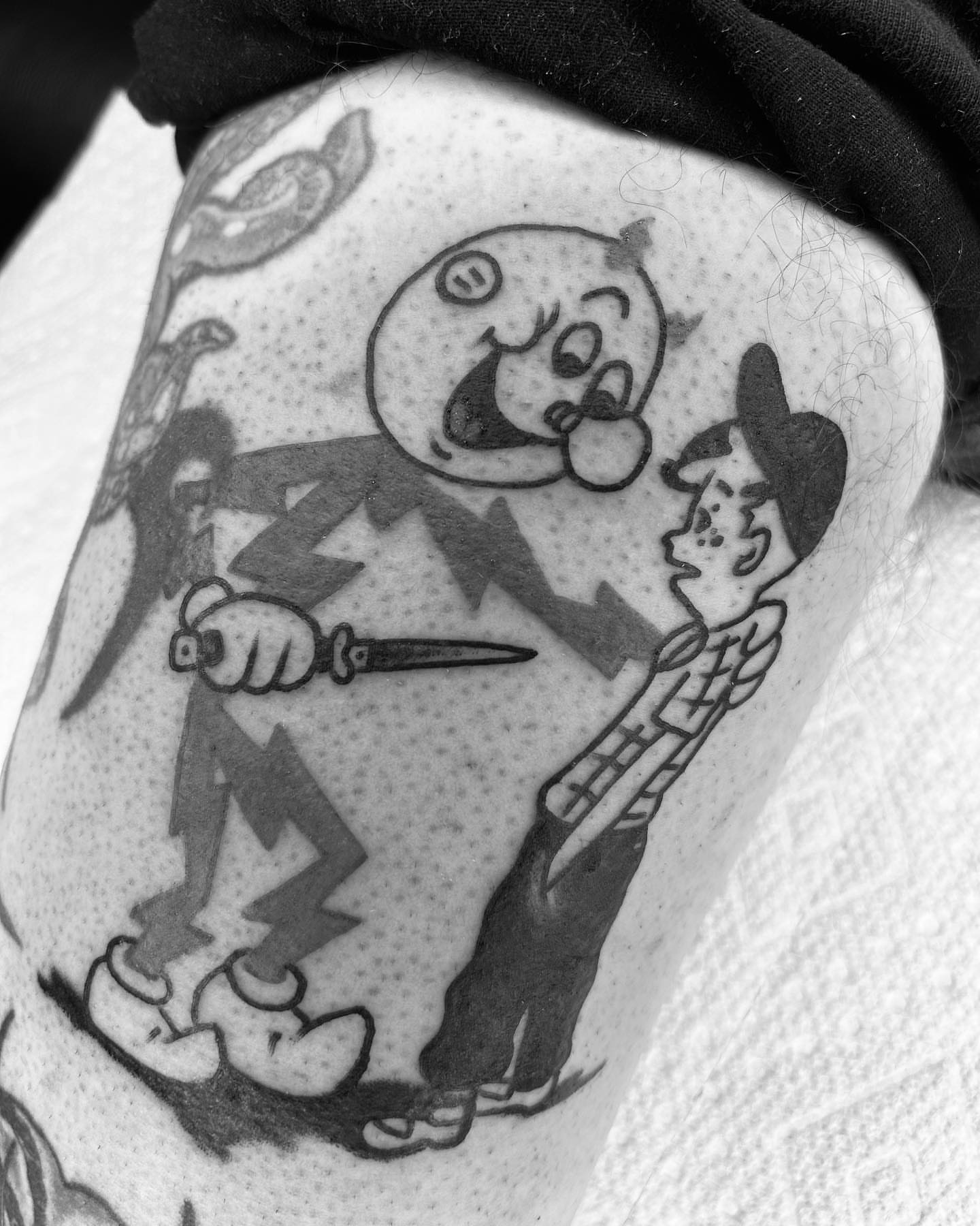 Tattoo by @alexlangtattoo — dotwork