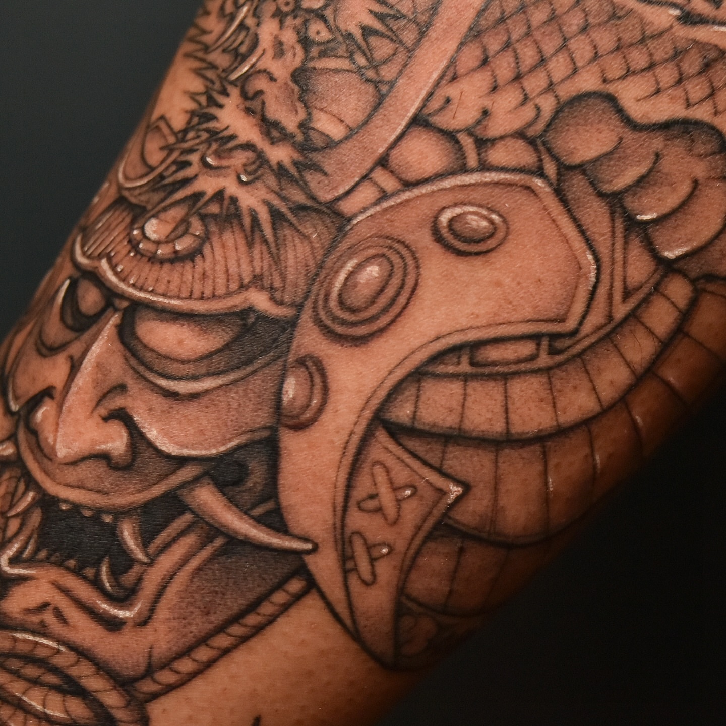 Tattoo by @evian_tat — black_and_grey