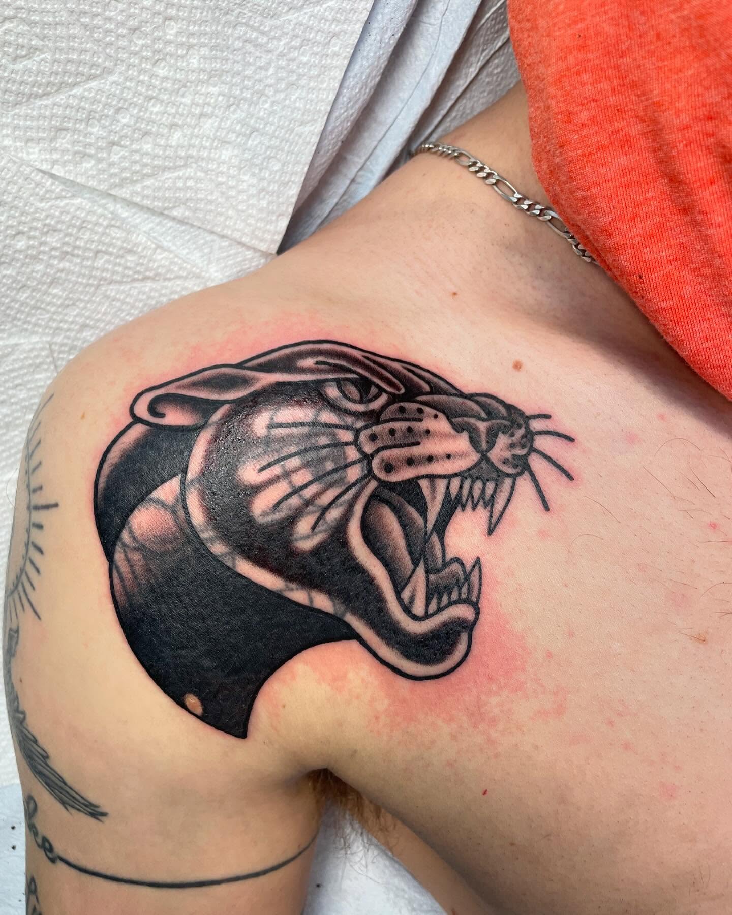 Tattoo by @firststepentropy — black_and_grey