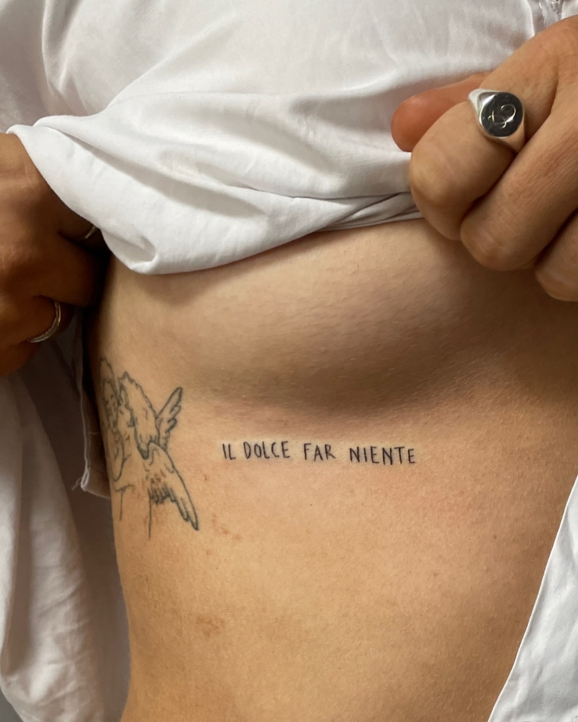 Tattoo by @titsfortatt — lettering_script