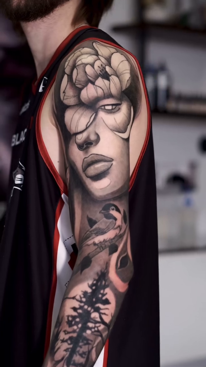 Tattoo by @chrislawtattoos — realism, black_and_grey