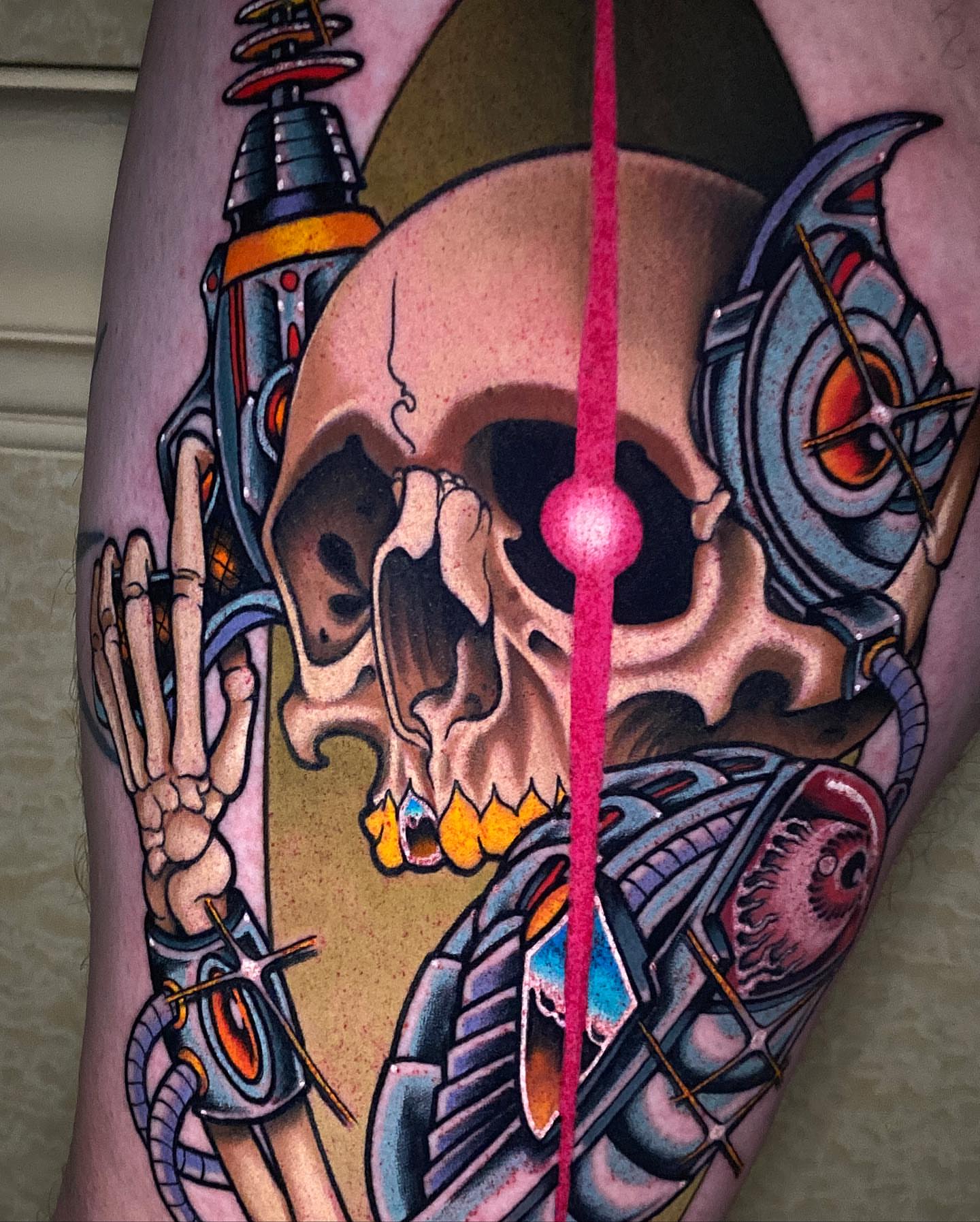 Tattoo by @jadecnapier — geometric, surrealism