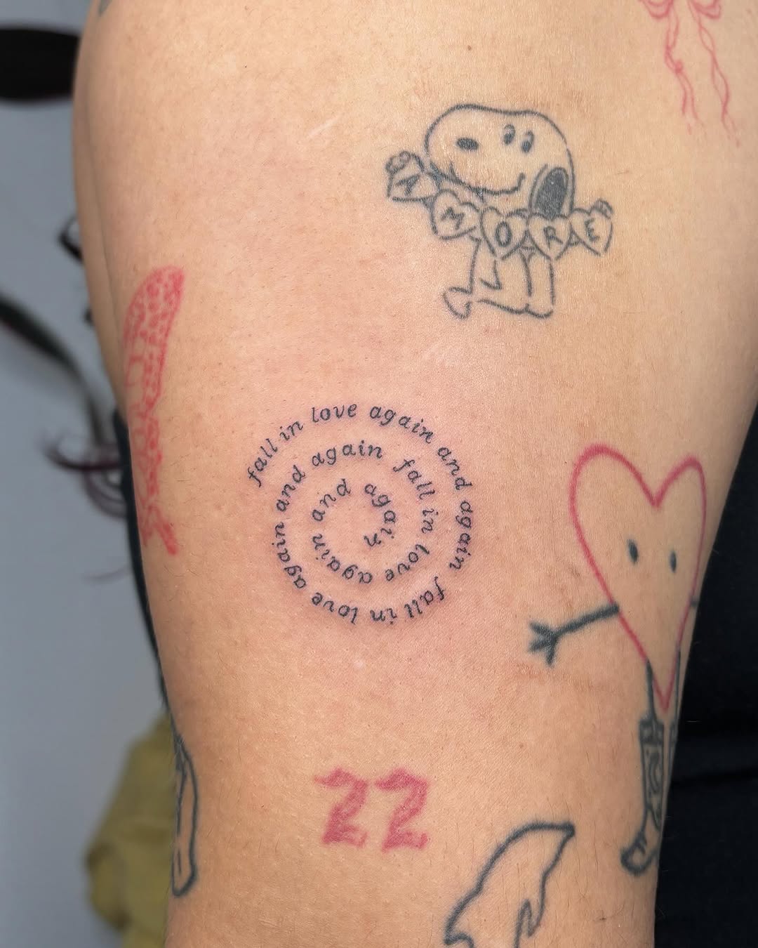 Tattoo by @alyssadoestattoos โ lettering_script, fine_line