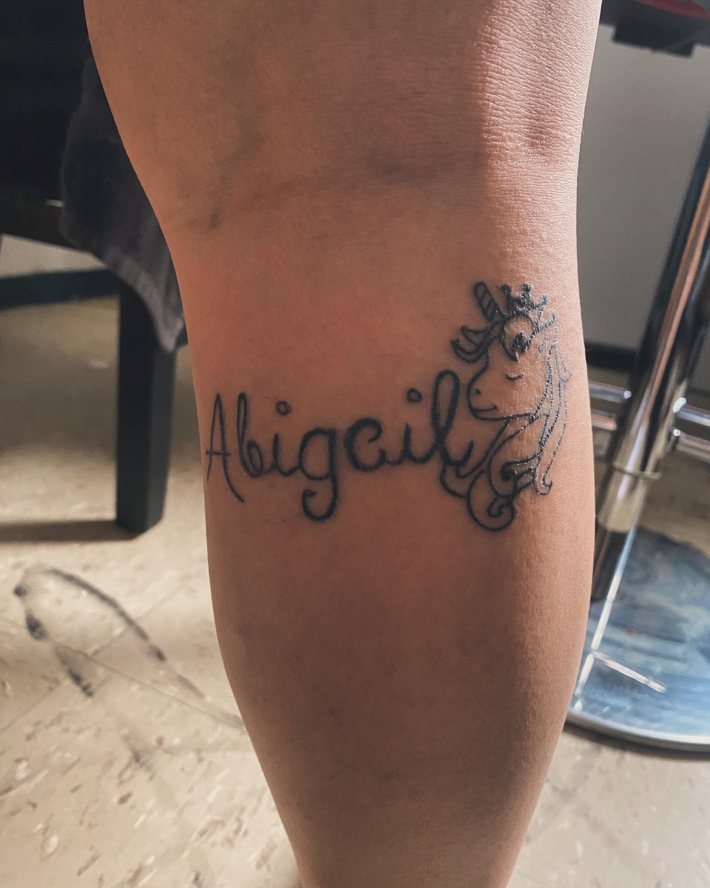 Tattoo by @inguanzoink_ — lettering_script