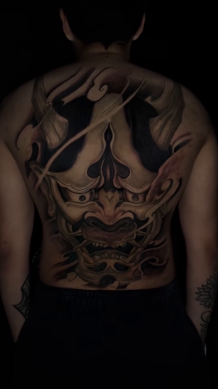 Tattoo by @inkbyisa_ — japanese_irezumi, black_and_grey