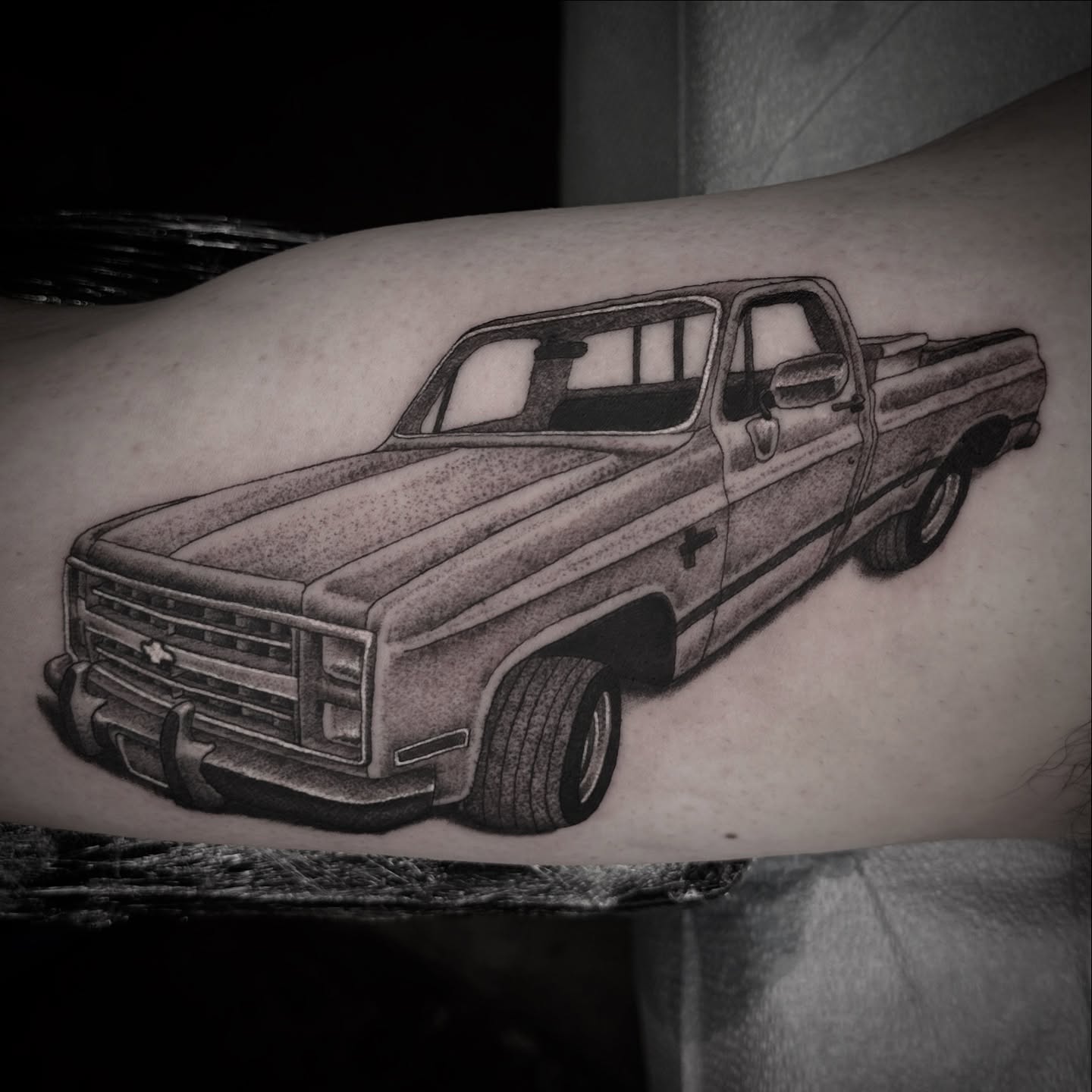 Tattoo by @jaredaustinart — dotwork, realism