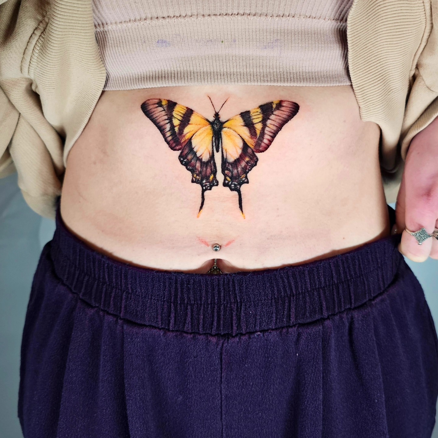 Butterfly realism tattoo by Madelynne