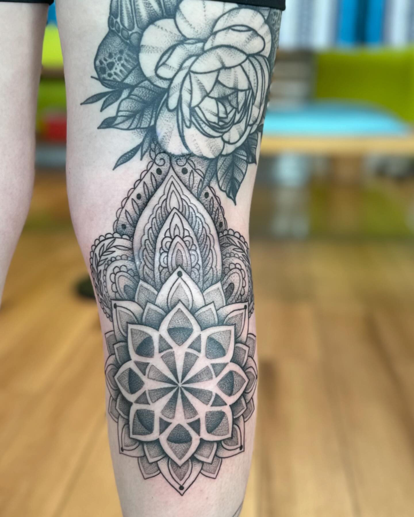 Tattoo by @jameemelvintattoos — black_and_grey, geometric