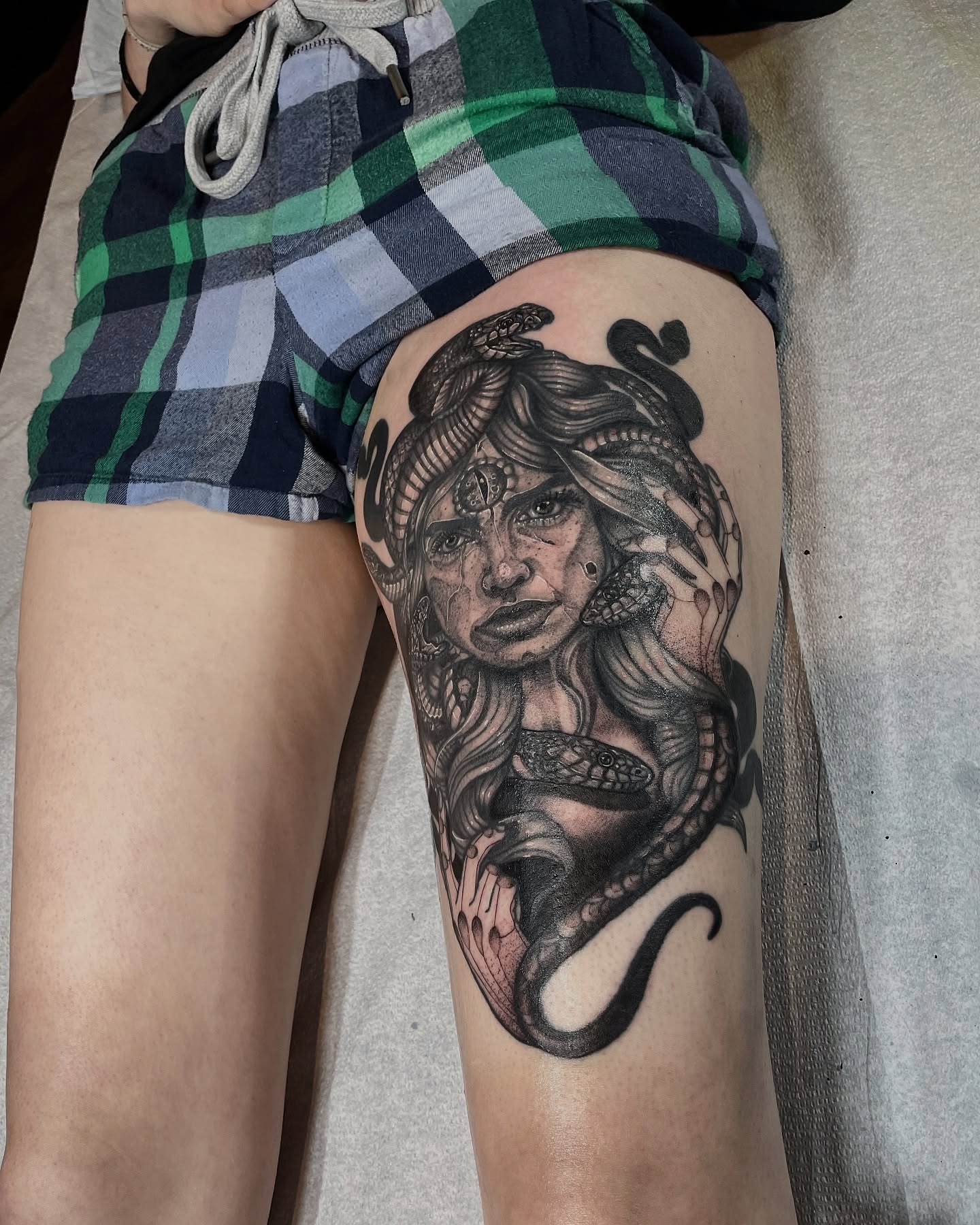 Tattoo by @db_atlas — black_and_grey, realism