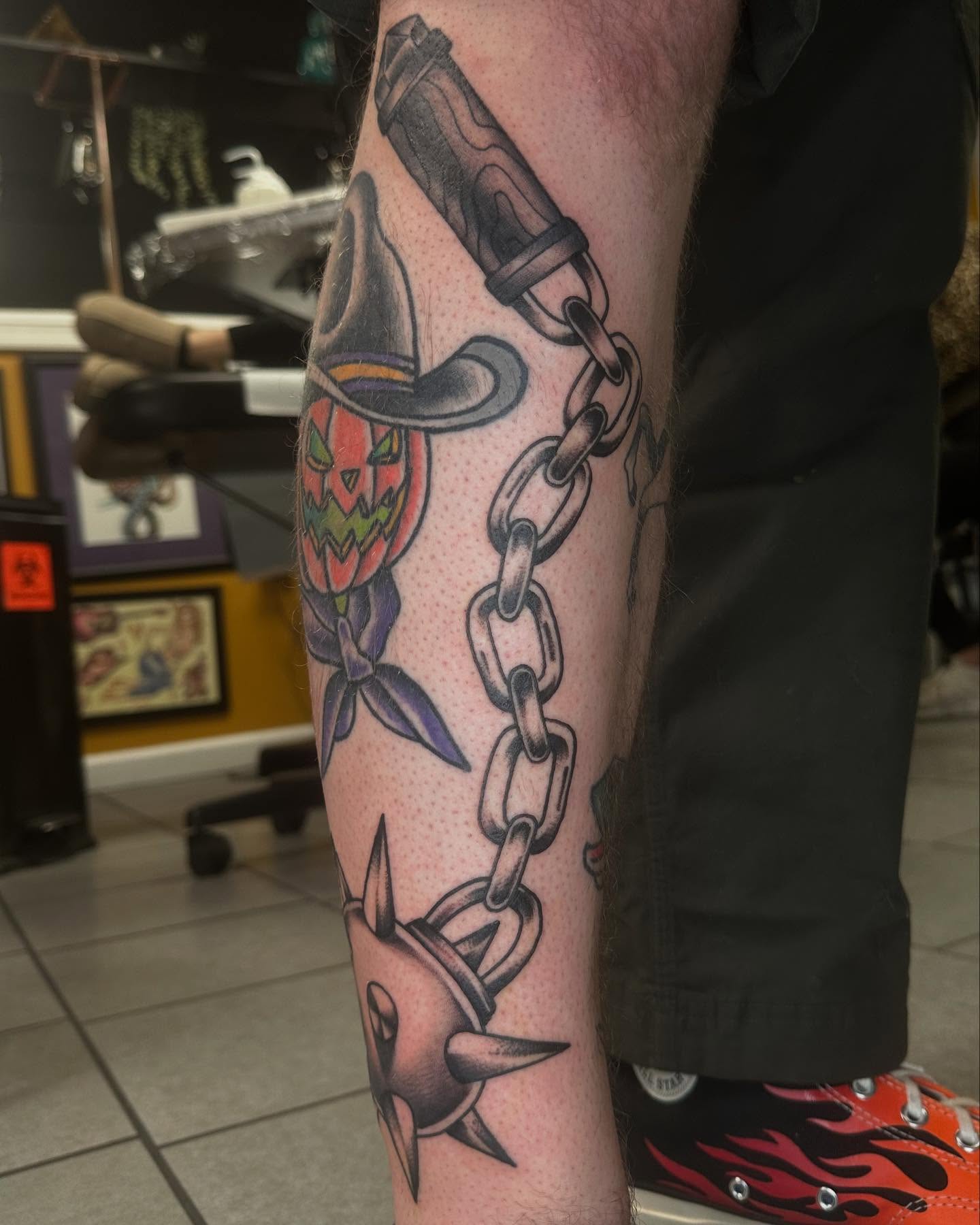 Tattoo by @aleenahkentattoo — american_traditional, dark_realism