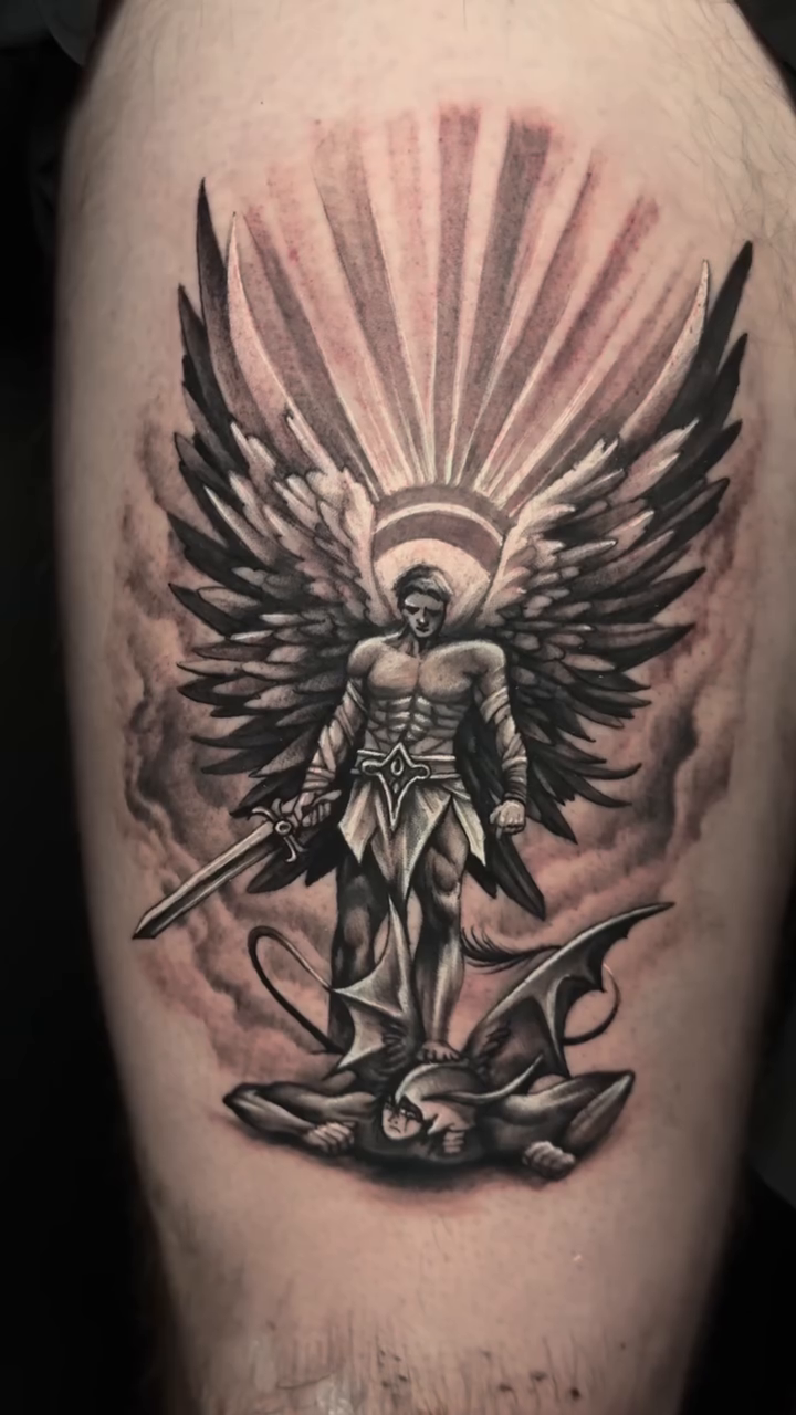 Tattoo by @carnerotattooartist — black_and_grey, realism