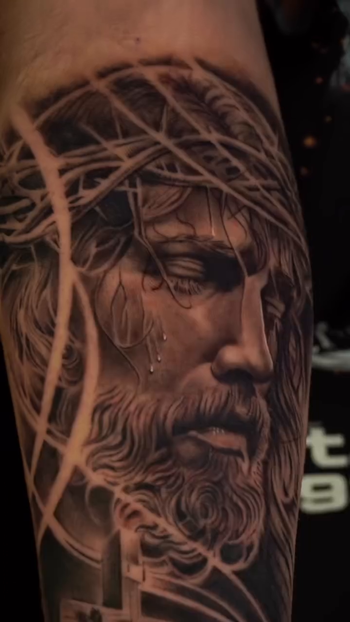 Tattoo by @stainlessneedle — realism, black_and_grey