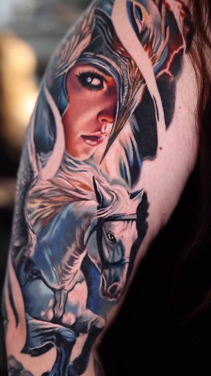 Tattoo work at Evergreen Tattoo Invitational 2026